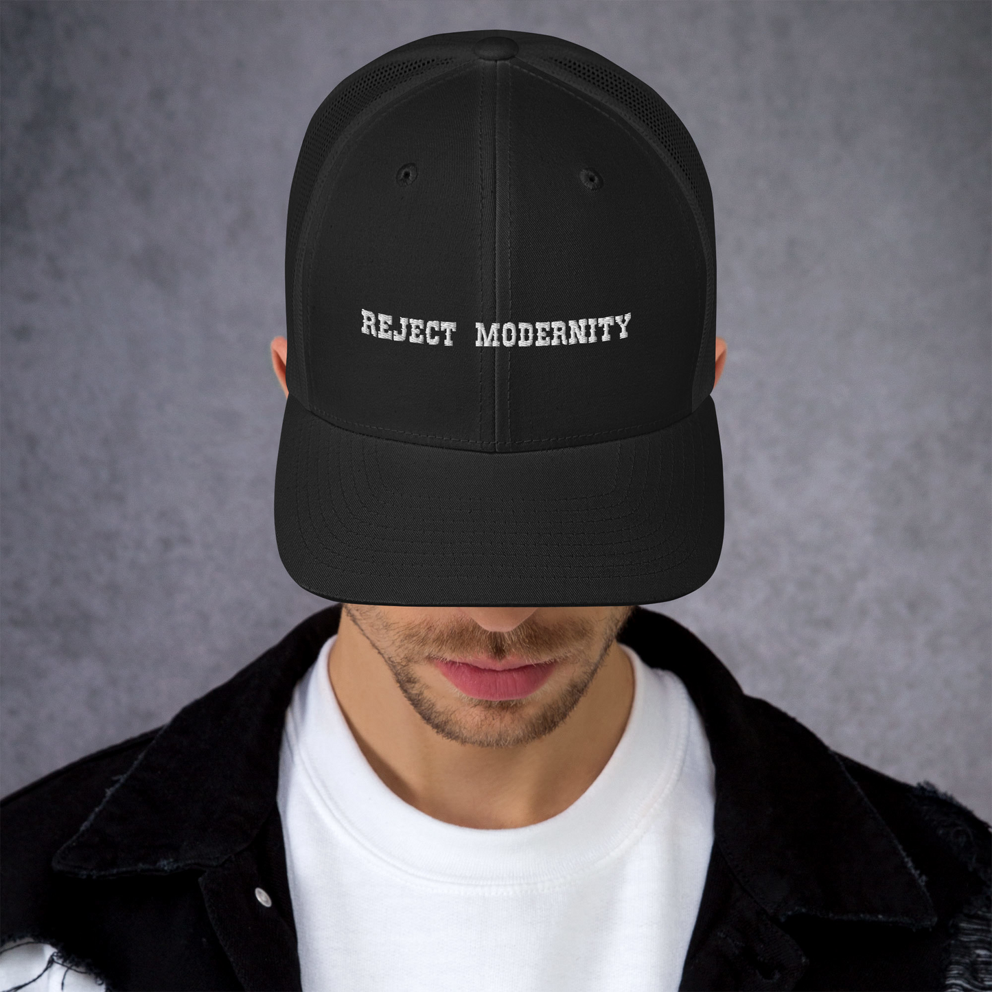 REJECT MODERNITY Trucker Hat